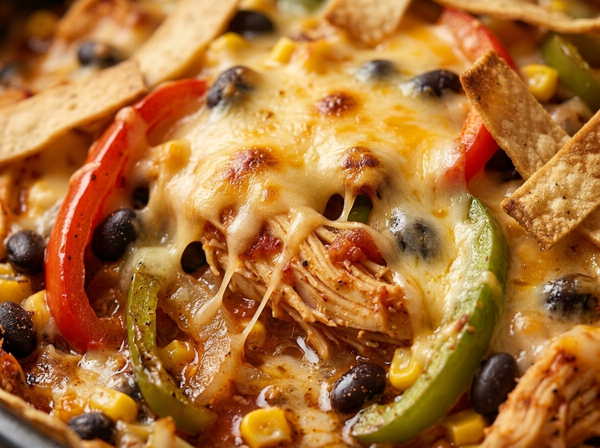 Baked Fajita Chicken Casserole
