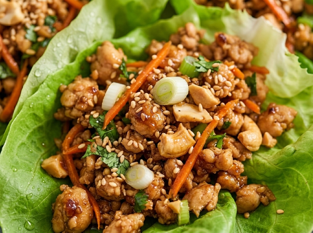 Asian Chicken Lettuce Wraps