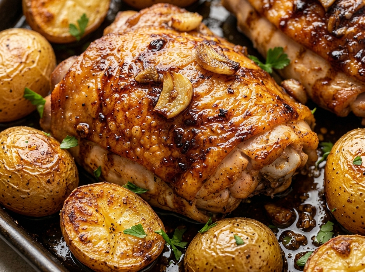 One Pan Chicken and Potatoes That Makes Weeknight Dinner Actually Easy