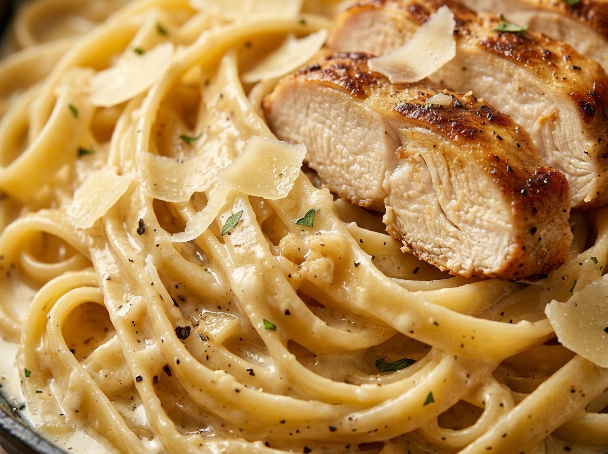 Creamy Garlic Parmesan Chicken Pasta