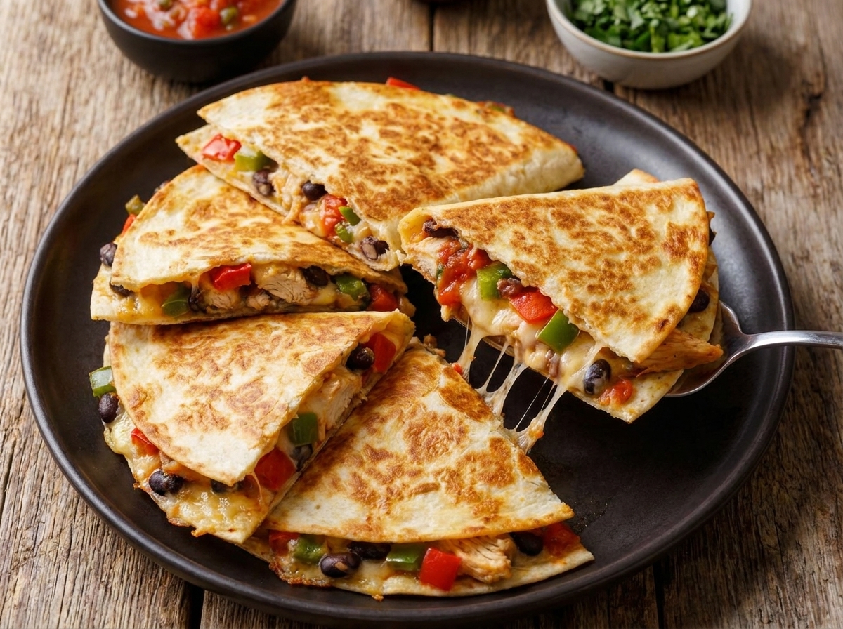 High Protein Chicken Quesadilla