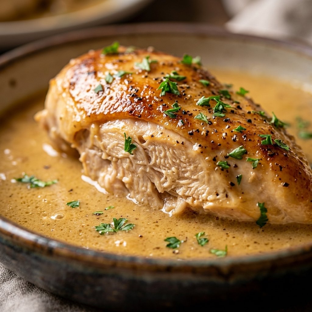 Crockpot Chicken and Creamy Gravy