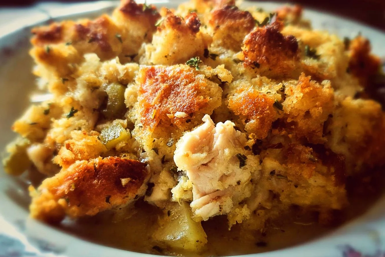 Chicken and Stuffing Casserole