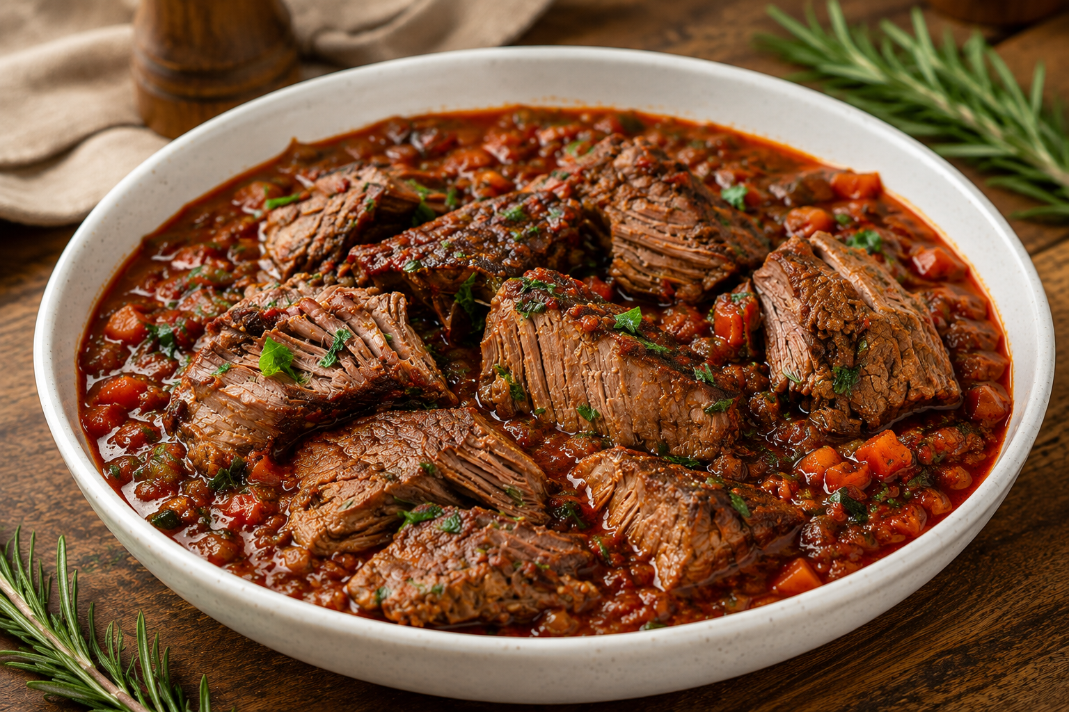 Italian Pot Roast in Tomato Sauce