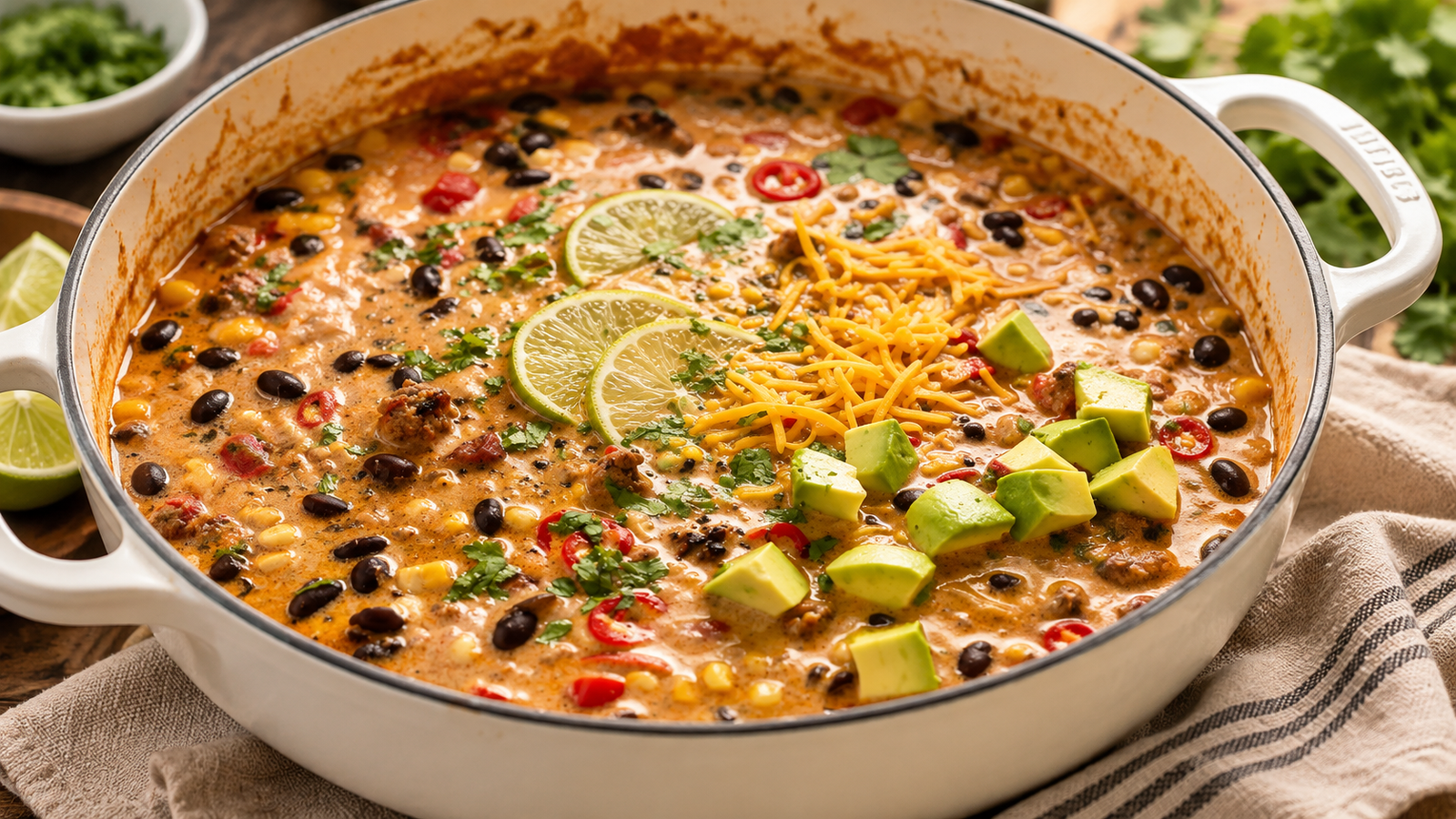 Creamy Beef Taco Soup for a Cozy Weeknight Dinner