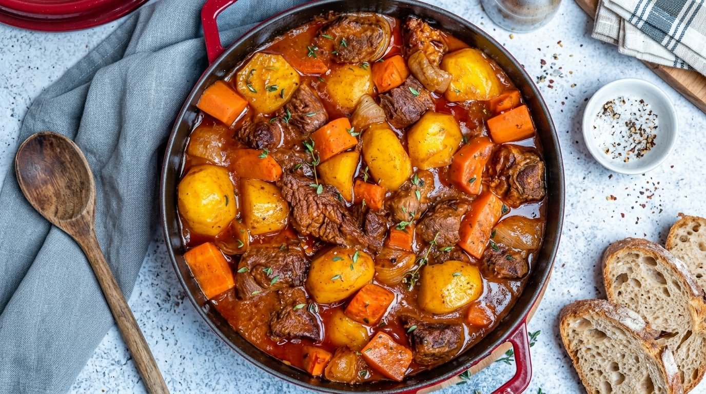 Classic Homemade Beef Stew That Simmers All Afternoon