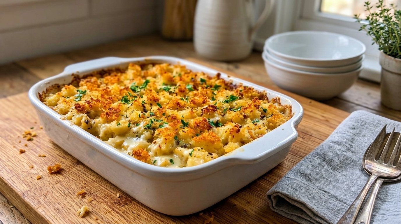 Cozy Chicken Stuffing Casserole for Family Dinner