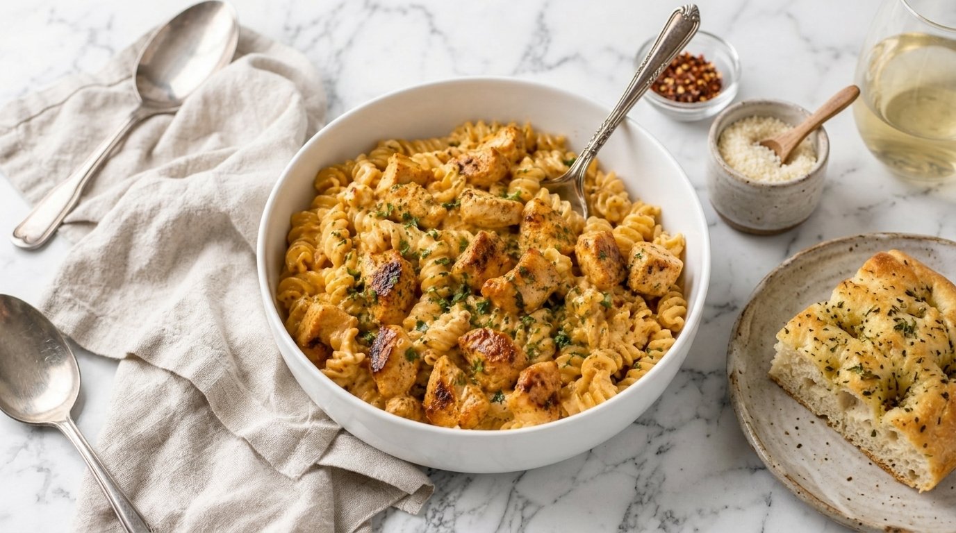 Cowboy Butter Chicken Pasta for a Cozy 30 Minute Dinner