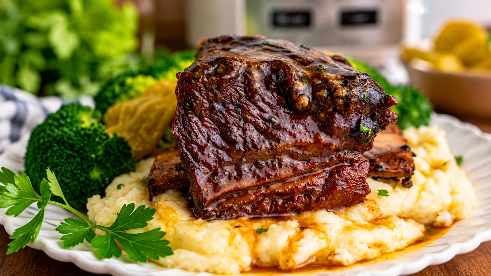 Crock Pot Mississippi Short Ribs with Pepperoncini