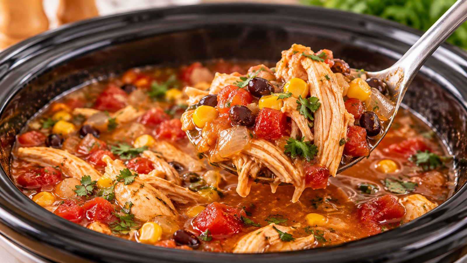 Crockpot Chicken Enchilada Soup for Easy Family Dinners